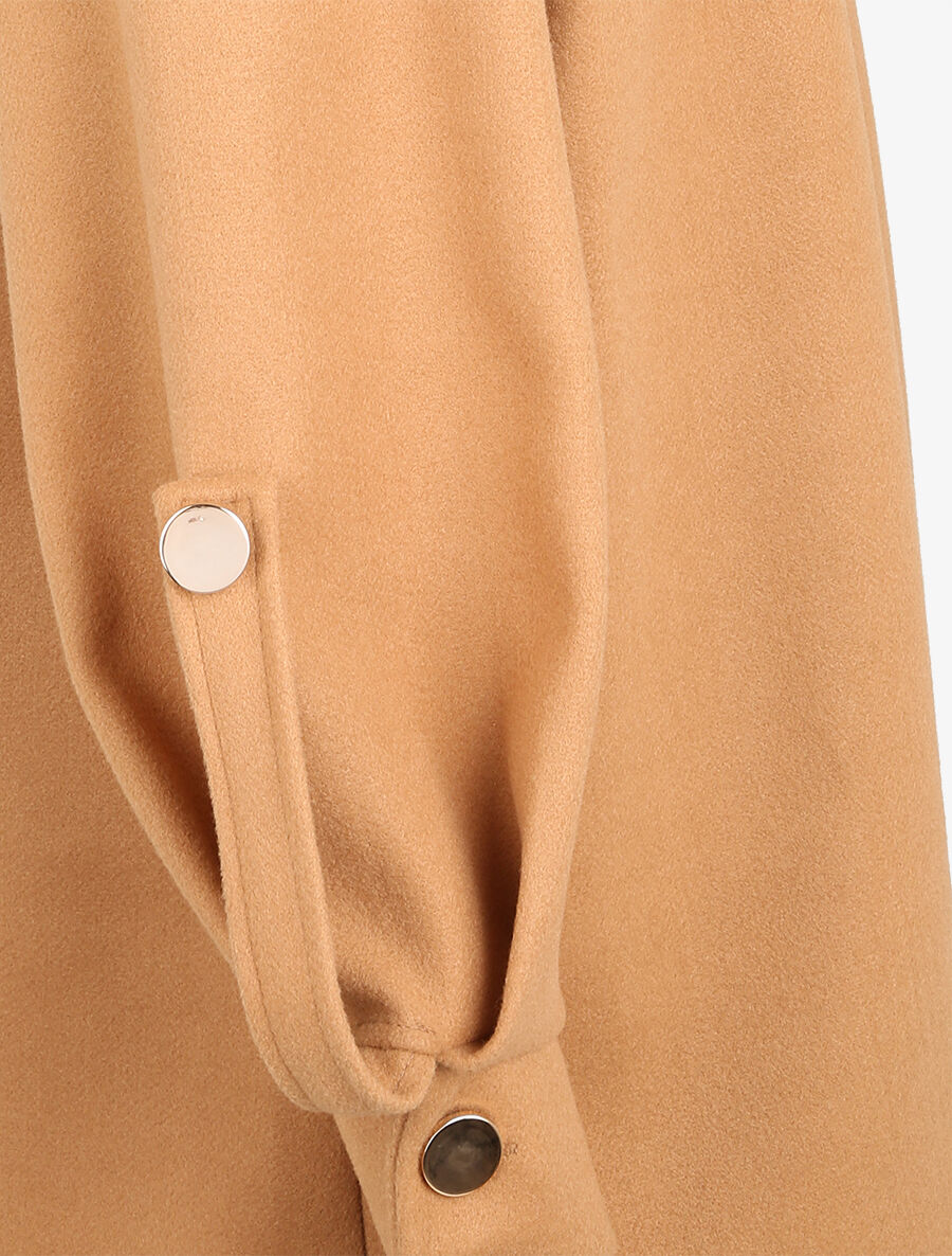 Veste à détails dorés - Camel - 3