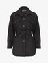 Manteau oversize à poches poitrine - Noir - 4