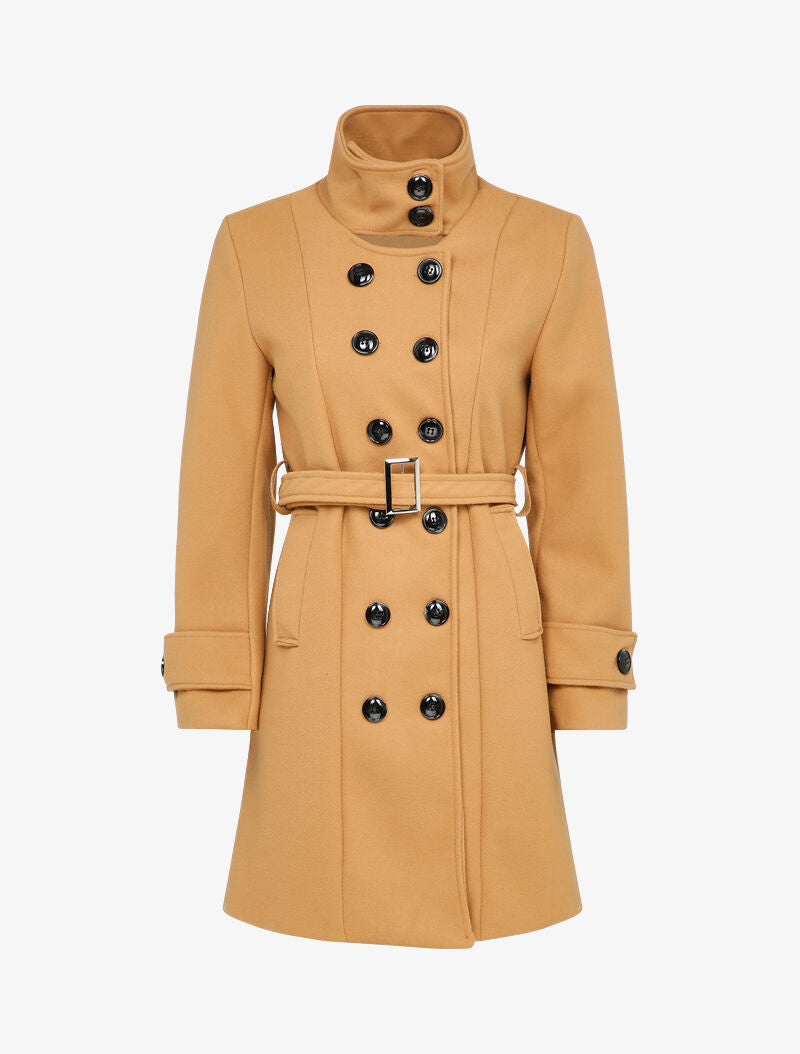 Manteau classique à double boutonnages - Camel - 5