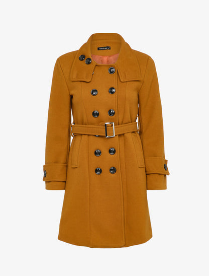 Manteau classique à double boutonnages - Rouille - 2