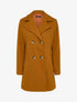 Manteau croisé à col cranté - Rouille - 3