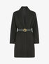 Manteau mi-long à un bouton - Noir - 1