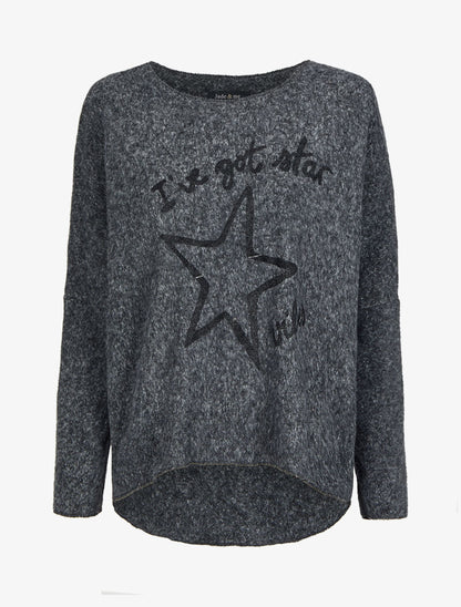 Pull chauve-souris à imprimé "I&