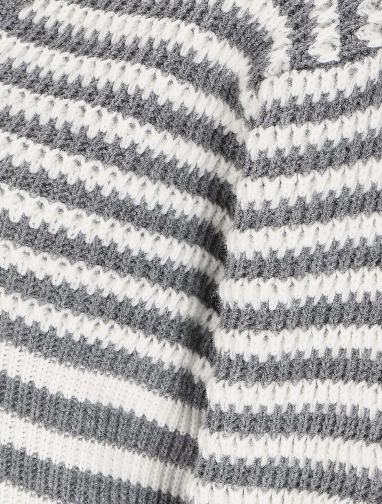 Pull court à rayures - Gris - 3