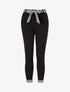 Pantalon 7/8 à ourlets pied de poule - Noir - 3