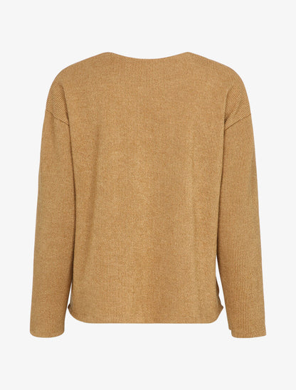 Cardigan à bords asymétriques - Camel - 2
