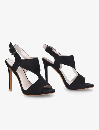 Peep - toes velours noir - 4