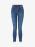 Jean à revers coupe slim - Bleu - 1