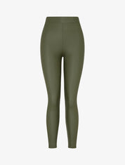 Legging skinny en simili - Kaki - 1