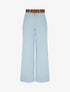 Pantalon taille haute coupe ample - Bleu clair - 1