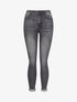 Jean skinny taille haute délavé - Gris foncé - 1