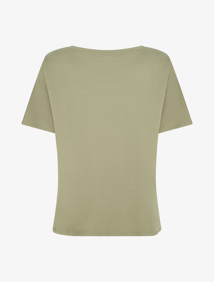T-shirt large étoile - Kaki - 2