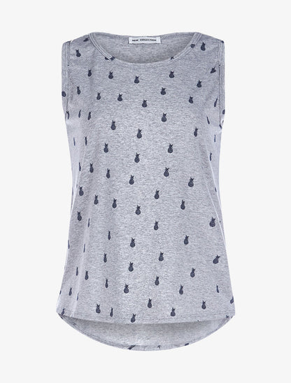 Débardeur motifs ananas - gris - 3