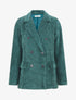 Veste uni en velours - Vert sapin - 4