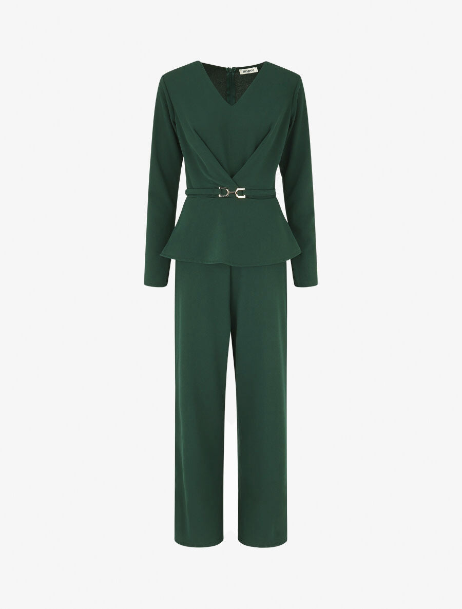 Haut Peplum Zara Vert Menthe - Comme Neuf, Sans étiquettes - Taille Regular