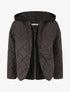 Doudoune mi-longue à empiècement sweat - Noir - 1