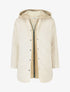 Doudoune matelassée à empiècement sweat - Beige - 4