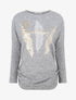 Pull à imprimé plumes floqué léopard - Gris chiné - 4