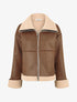 Manteau zippé style aviateur - Marron - 5