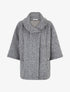 Manteau mi-long duveteux - Gris - 4