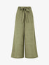 Pantalon uni effet lin - Kaki - 1