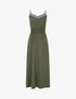 Robe unie élastiquée - Kaki - 1