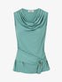 Top droit sans manches col bénitier - Vert d&