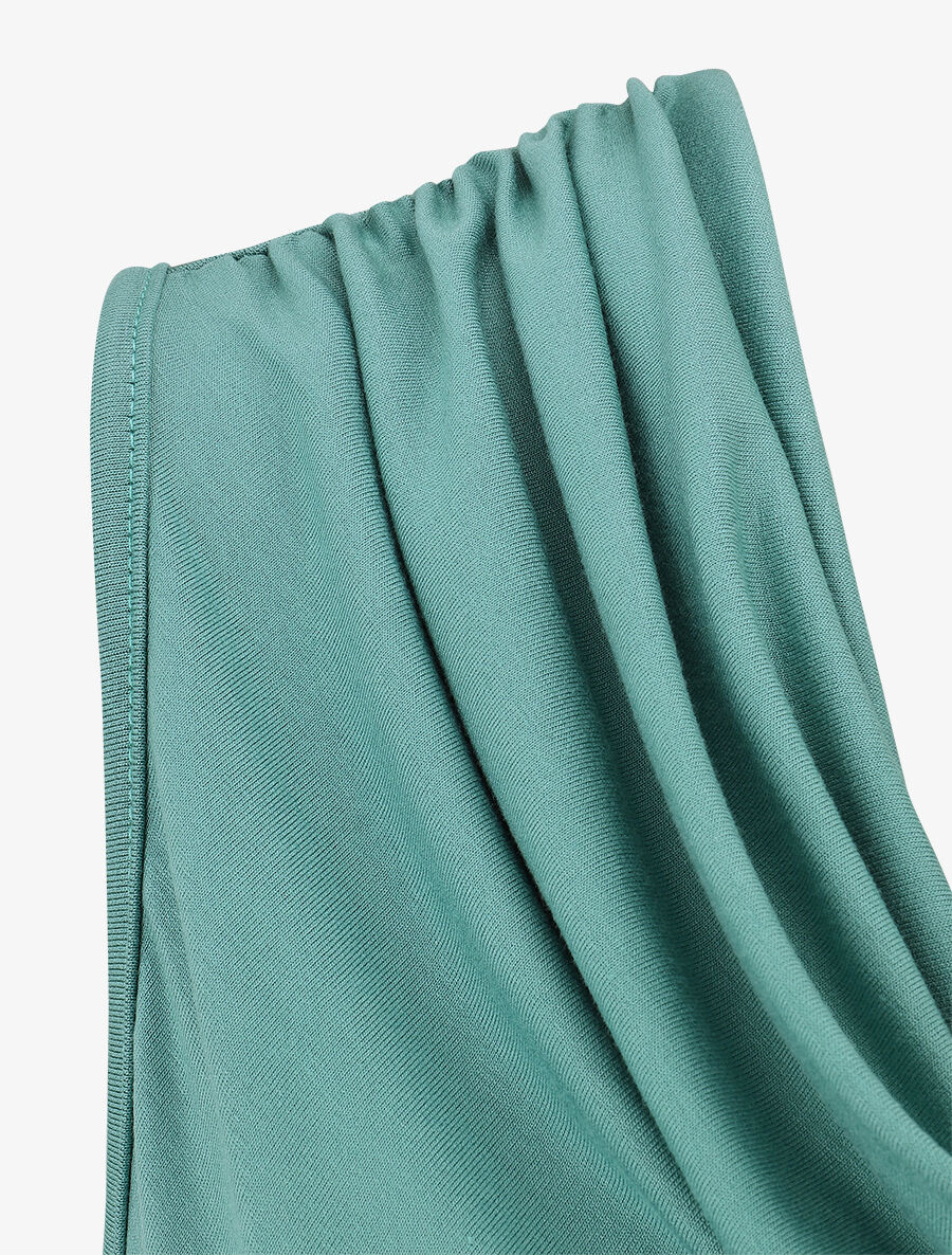 Top droit sans manches col bénitier - Vert d&