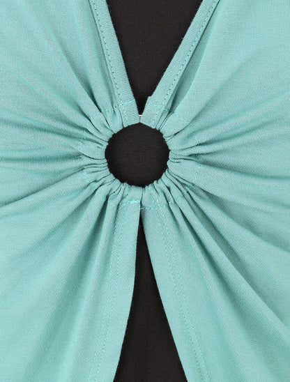 Top bicolore superposé à anneau - Vert d&