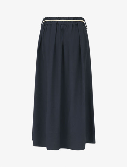 Zeagoo Jupe Longue Femme Haute Taille A-Ligne Mesh Bleu Marine avec Cordon - Décontractée - Taille XL Zeagoo Jupe Longue Femme Haute Taille A-Ligne Mesh Bleu Marine avec Cordon - Décontractée - Taille XL