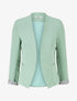 Veste droite à épaulettes - Vert clair - 1