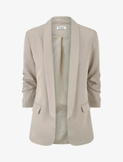 Blazer droit à épaulettes - Beige