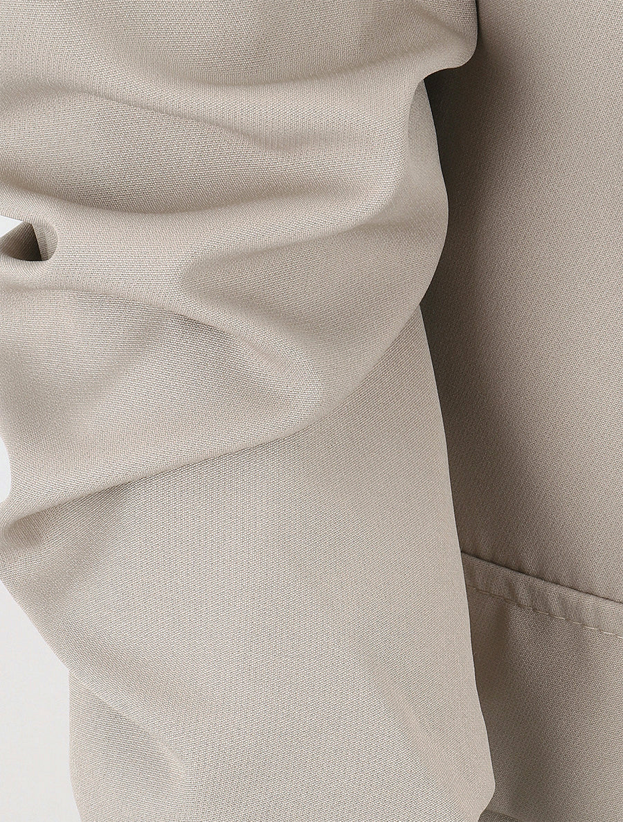Blazer droit à épaulettes - Beige