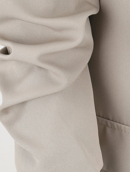Blazer droit à épaulettes - Beige