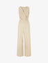 Combinaison évasée sans manches - Beige - 1