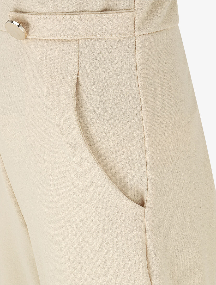 Combinaison évasée sans manches - Beige - 3