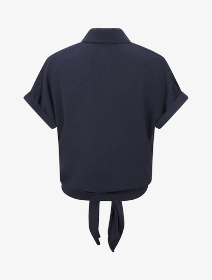 Chemise manches courtes et poche fantaisie - Marine - 2