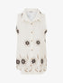Chemise sans manches imprimé floral - Beige - 4