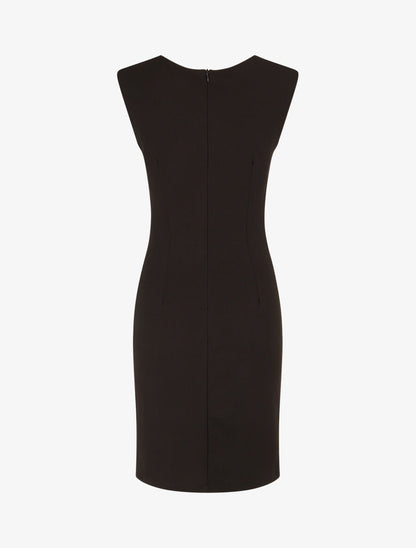 Robe moulante à buste dentelle - Noir - 2