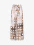 Pantalon fluide à imprimé cercles - Taupe - 1