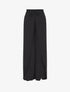 Pantalon tulipe uni à taille élastiquée - Noir - 4