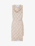 Robe droite à imprimé seventies - Beige - 6