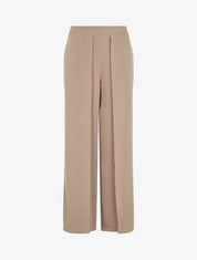 Pantalon fluide à double pans - Taupe - 1