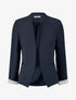 Veste droite à épaulettes - Marine - 1