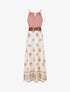 Robe imprimé ikat à bretelles en chaîne - Vieux rose - 1