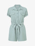 Combishort élastiqué uni - Vert d&