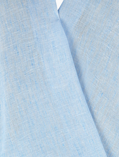 Top ample cache-coeur à manches courtes - Bleu ciel - 3