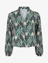 Blouse imprimé fantaisie - Vert - 5