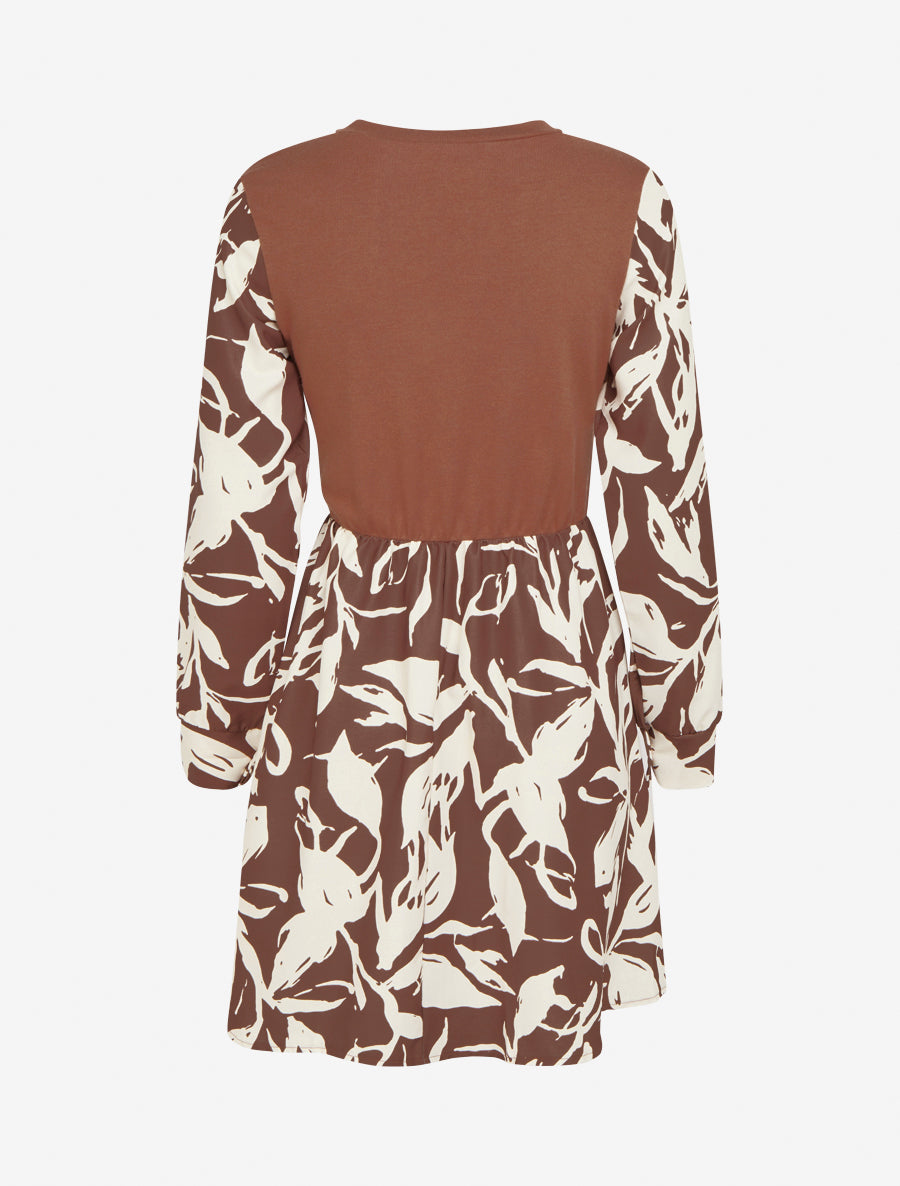 Robe Patineuse Forever 21 – Motif Floral Tropical – Taille S – Manches Courtes – NEUVE Sans étiquette