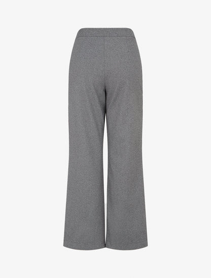Pantalon à pont droit imprimé chevron - Gris